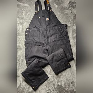3XLT Carhartt Firm Duck Insulated Bib Overalls